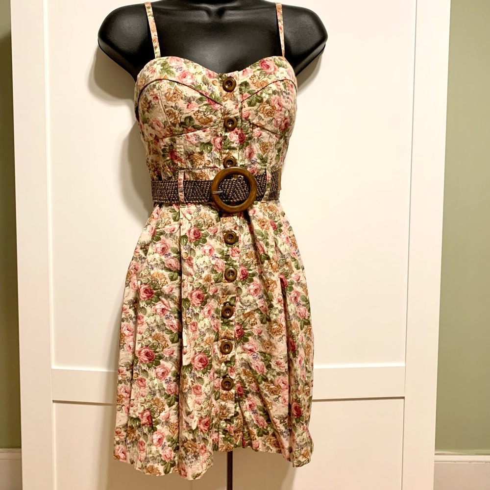POETRY Floral Bustier Mini Dress size S